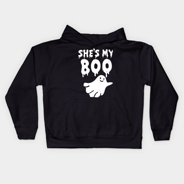 She is my boo Kids Hoodie by Trendsdk